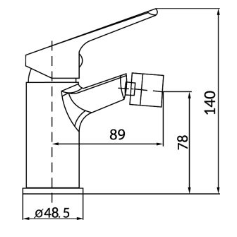 POLETTI - MISCELATORE BIDET DAYTONA