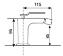 POLETTI - MISCELATORE BIDET LINEAR