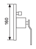 POLETTI - MISCELATORE DOCCIA LINEAR