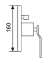 POLETTI - MISCELATORE DOCCIA LINEAR