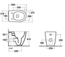 VASO WC DECOR ITALY - MIREA 550X370