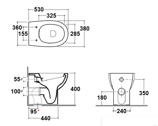 VASO WC DECOR ITALY - KIKKA 530X360