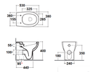 VASO WC DECOR ITALY - KIKKA 530X360