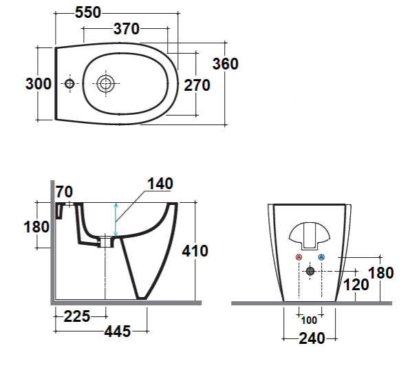 BIDET DECOR ITALY - MIREA 540X370