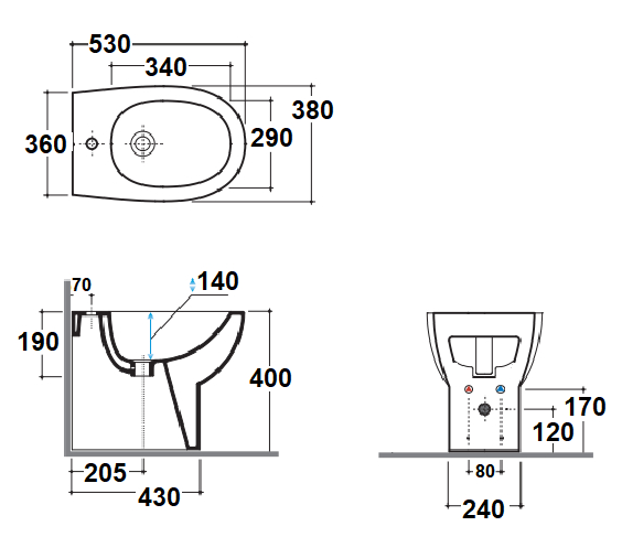 BIDET DECOR ITALY - MIREA 540X370