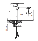 NOBILI - MISCELATORE LAVABO SEVEN