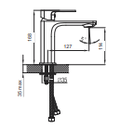 NOBILI - MISCELATORE LAVABO SEVEN
