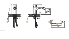 NOBILI - MISCELATORE LAVABO SEVEN