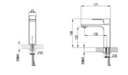 DECOR ITALY - MISCELATORE LAVABO HEXA