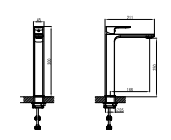 NOBILI - MISCELATORE LAVABO SEVEN