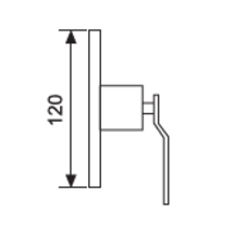POLETTI - MISCELATORE DOCCIA LINEAR