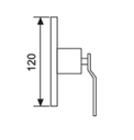 POLETTI - MISCELATORE DOCCIA LINEAR