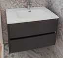 GOCCIA - COMPOSIZIONE BAGNO GRIGIO ANTRACITE LUCIDO