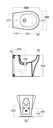 BIDET SIMAS - ARIA 520X365Xh420mm