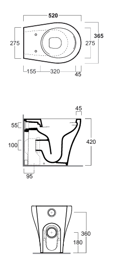 VASO WC SIMAS - ARIA
