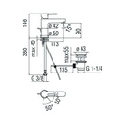 NOBILI - MISCELATORE LAVABO NEW ROAD
