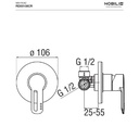 NOBILI - MISCELATORE DOCCIA NEW ROAD
