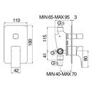 NOBILI - MISCELATORE DOCCIA SEVEN A 2 VIE