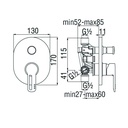 NOBILI - MISCELATORE DOCCIA SAND A 2 VIE