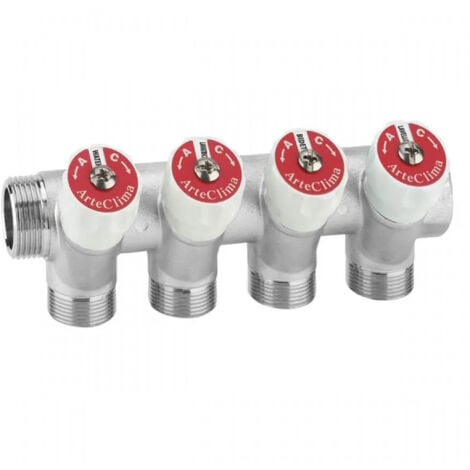 COLLETTORE 3/4 C/ARRESTI A 4 VIE