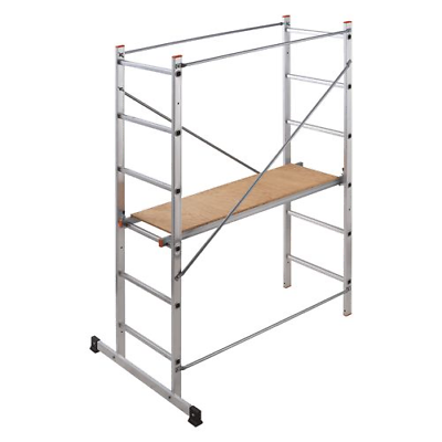 TRABATTELLO ALLUMINIO EASY 100 H.CM182 PIANO ANTISCIVOLO