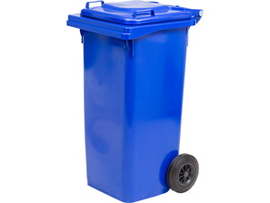 BIDONE QUADRO PER DIFFERENZIATA LT 120 CM55X50X94 COL.BLU