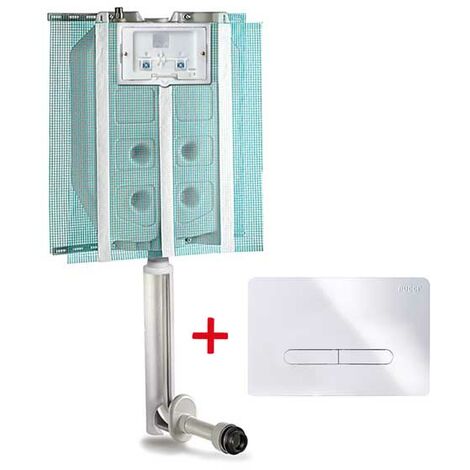 CASSETTA AD INCASSO MOD. ECO+PLACCA BIANCA