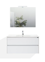 GOCCIA - COMPOSIZIONE BAGNO GRIGIO ANTRACITE LUCIDO EMPRO