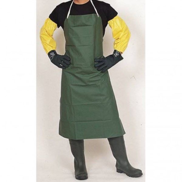 GREMBIULE DA LAVORO IN PVC CM.90X120 - VERDE