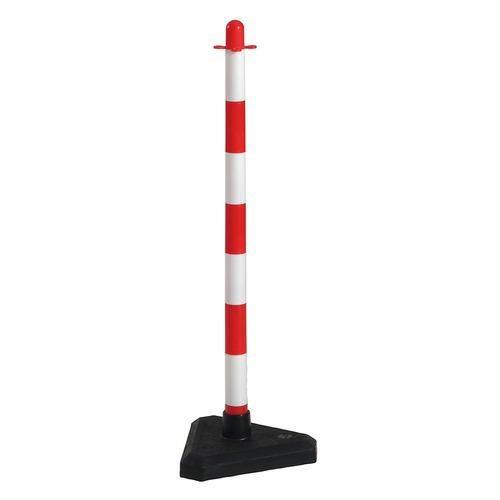 COLONNINA BICOLORE CON BASE X CATENA IN PVC CM 90