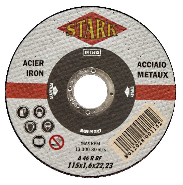 DISCO PER FERRO 115X1.6X22.23 MM