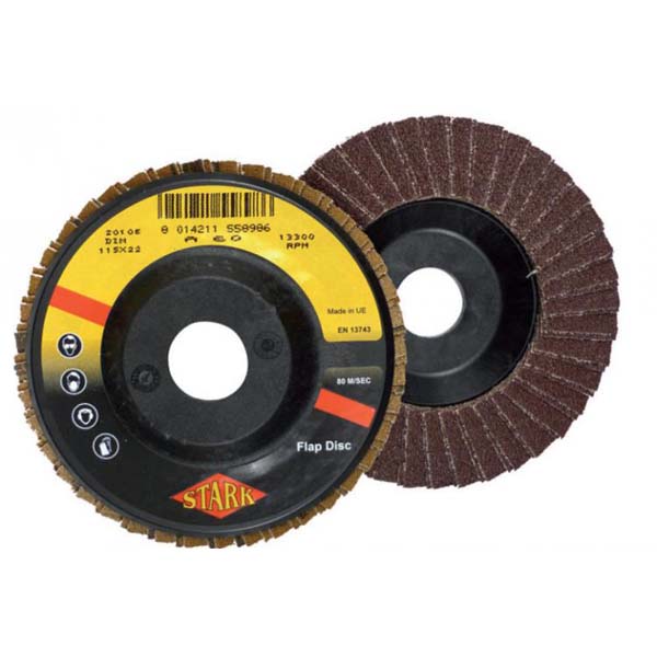 DISCHI ABRASIVI LAMELLARI GR. 100 115X22.23 MM