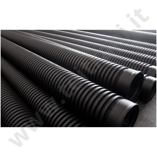 TUBO CORRUGATO FOGNATURA DIAM.125 x 6 ML SN8