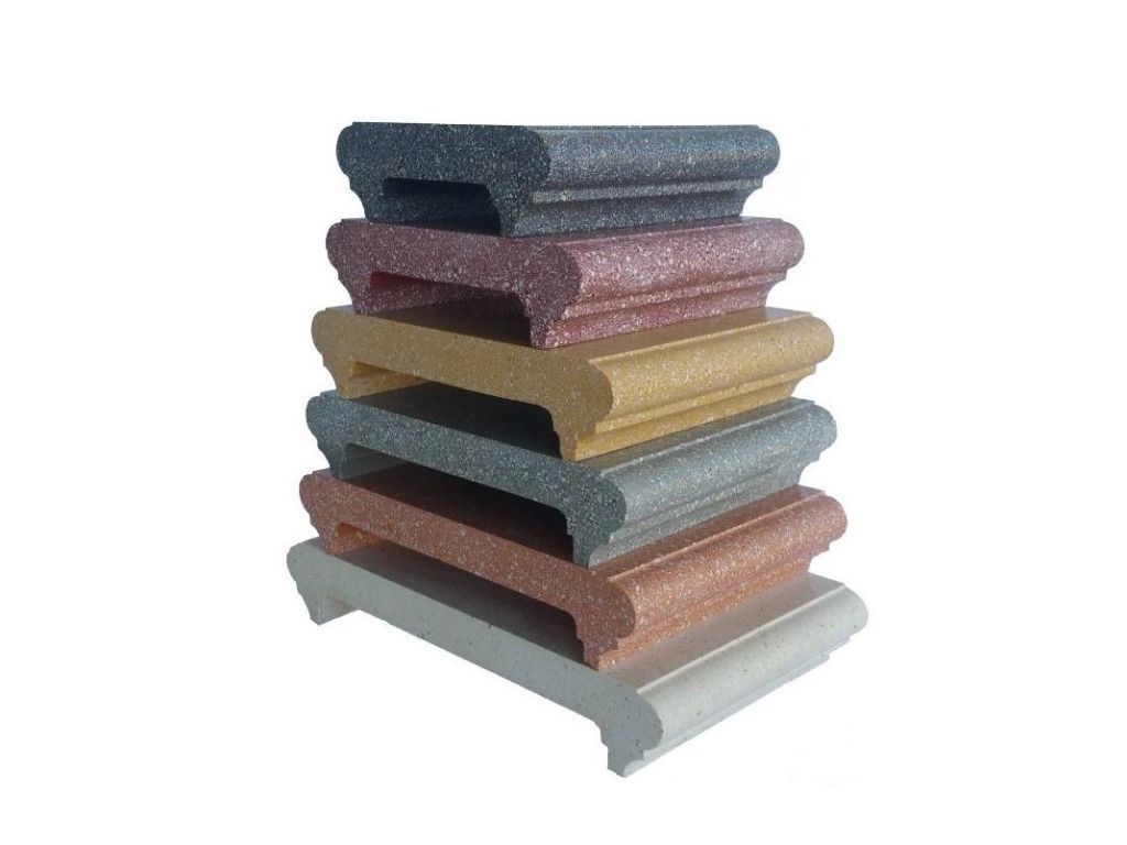 COPRIMURO LEVIGATO GOLD BIANCO/ROSSO - MURO DA 15 CM