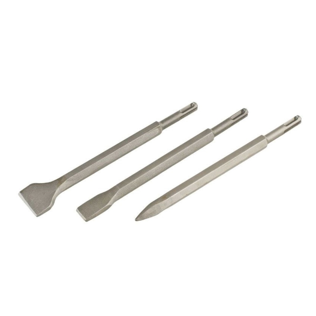 SET SCALPELLI CF. 3 PZ ATTACCO SDS-PLUS