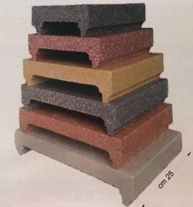 TESTA X COPRIMURO SMART BIANCO/ROSSO - MURO DA 20CM