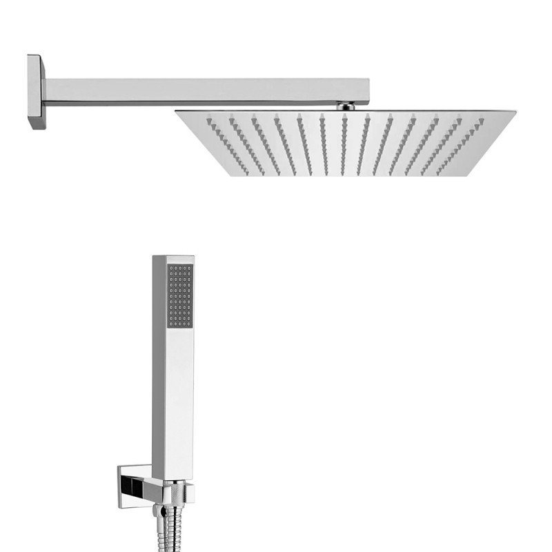 OSB - SET DOCCIA "POSITANO" CROMO QUADRO 25X25CM