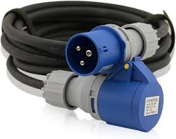 PROLUNGA CEE A 3POLI 230V/16A, 2M H07RN-F 3G2,5 NERA