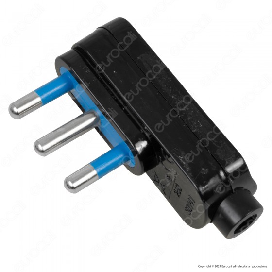 SPINA ANGOLARE 16A 2P+T 250V NERO