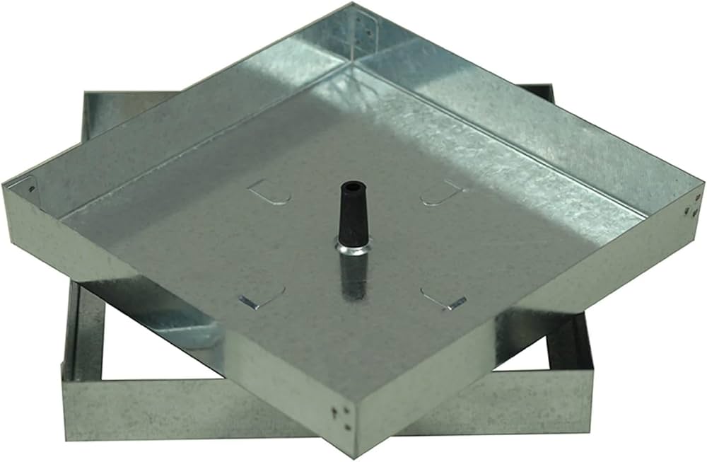 PORTASIGILLO ZINCATO 43X43 ZINCATO C/TELAIO