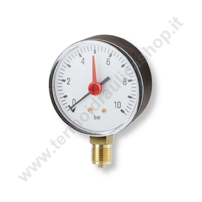 MANOMETRO ATT. RADIALE D52 1/4 0-10 BAR