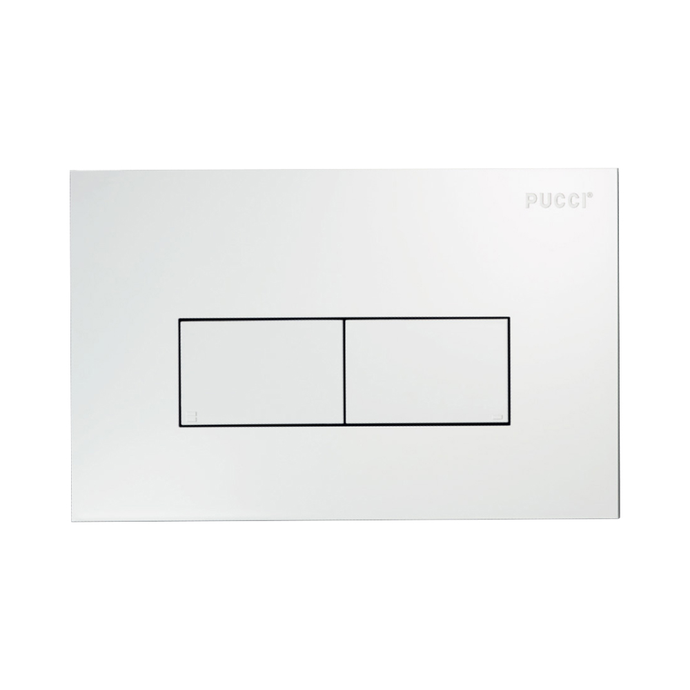 PLACCA 2 TASTI MODELLO ECO 33CM BIANCA