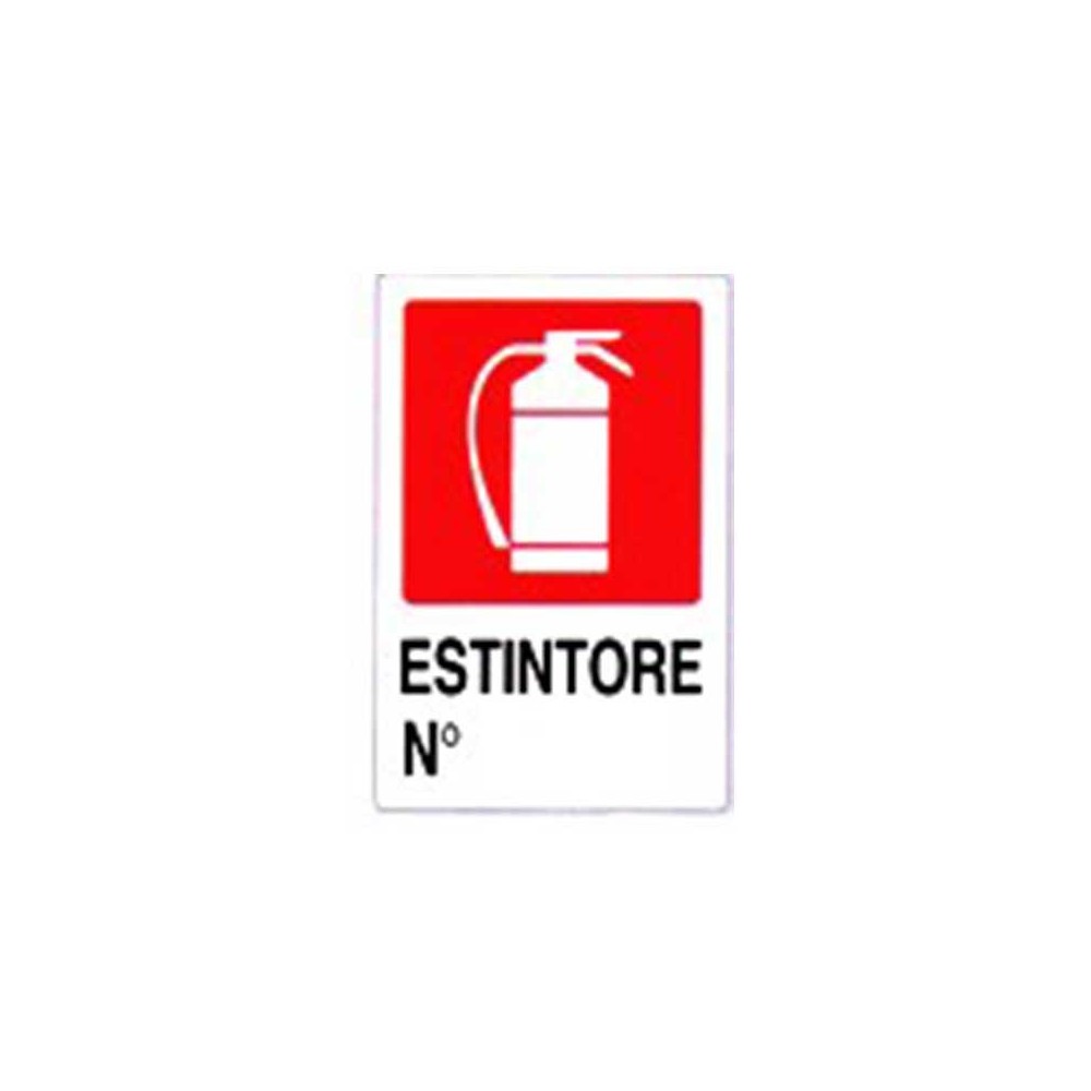 CARTELLO PVC ESTINTORE CM 20X30