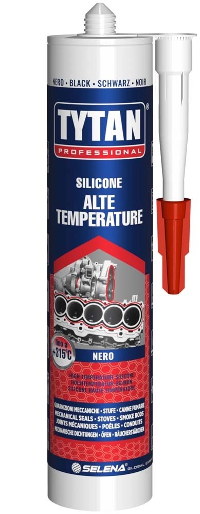 SILICONE ALTA TEMPERATURA  ML.300 - NERO