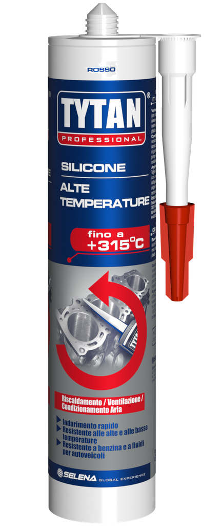 SILICONE ALTA TEMPERATURA  ML.300 - ROSSO