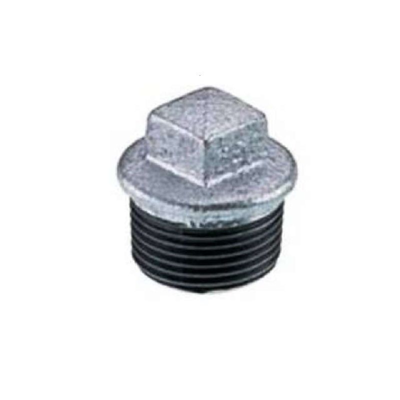TAPPO MASCHIO 1 1/2" ZINCATO
