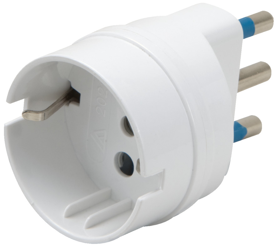 SPINA ADATTATORE 16A 2P + T/PRESA DI SICUREZZA 10A 2P