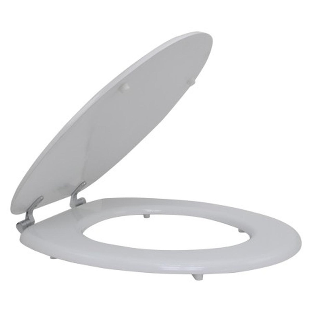 SEDILE WC UNIVERSALE BIANCO LEGNO MDF C/SOFT CLOSING
