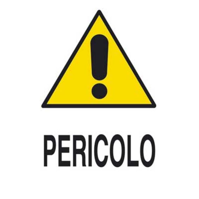 CARTELLO PERICOLO CM 40X60