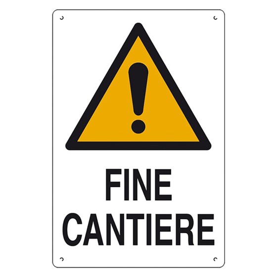 CARTELLO INIZIO CANTIERE CM 60X40